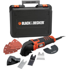 Black&Decker oscilējošs daudzfunkcionāls instruments 300W ar piederumiem un korpusu BLACK+DECKER [MT300KA-QS]