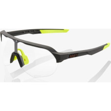 100% Okulary 100% S2 Soft Tact Cool Grey - Photochromic Lens (Szkła Fotochromatyczne, przepuszczalność światła 16-77%) (NEW)