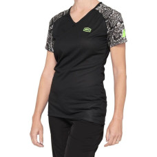 100% Koszulka damska 100% AIRMATIC Women's Jersey krótki rękaw black python roz. S (NEW 2021)