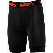 100% Bokserki juniorskie z wkładką 100% CRUX LINER black roz.22 (EUR 36) (NEW 2021)