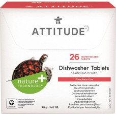 Attitude Tabletki do zmywarki Rozpuszczalne saszetki (26 szt), 520 g