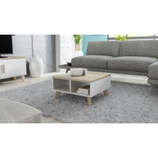 Cama Meble Cama LOTTA 60 coffee table white/sonoma oak