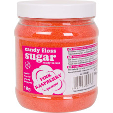 Gsg24 Krāsains cukurs kokvilnas konfektes rozā aveņu garšai 1kg