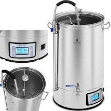 Royal Catering Mash brew tējkanna alus ražošanai nerūsējošā tērauda 2500W LCD 60L