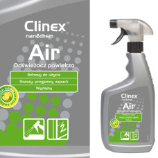 Clinex Efektīvs gaisa atsvaidzinātājs, kas izsmidzināts uz Air - Lemon Soda 650ML virsmām