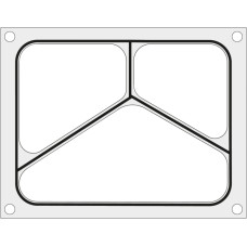 Hendi Formas matrica Duni DF10 metināšanas iekārtai 227x178 mm trīskāršajai paplātei - 805824