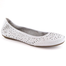 Rieker Leather comfortable openwork shoes W RKR649, white