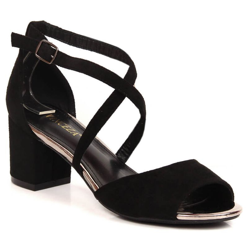 Vinceza Suede Heel Sandals W JAN174