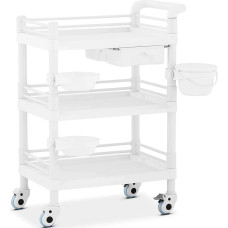 Steinberg Systems Kosmētiskās apstrādes laboratorijas ratiņi 3 plaukti 1 atvilktne 3 konteineri 71 x 46 x 99 cm 30 kg