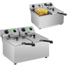 Royal Catering Elektriskā ēdināšanas dubultā cepeškrāsns 230 V 2 x 3200W 2 x 8 L