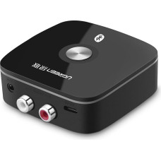 Ugreen Uztvērēja audio adapteris Bluetooth 5.1 aptX 2RCA līdz 3,5 mm Mini Jack - melns