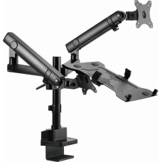 Gembird MA-DA3-02 Desk mounted adjustable monitor arm with notebook tray (full-motion), 17”-32”, up to 8 kg