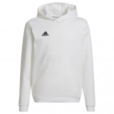 Adidas ENTRADA 22 Hoody Y HG6303 sporta krekls / balts / 152 cm