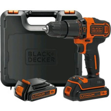 Black&Decker akumulatora triecienurbjmašīna/grieznis Black+Decker [BDCHD18KB-QW] 18V Li-Ion, 2x1,5Ah