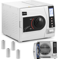 Steinberg Systems Spiediena tvaika autoklāvs instrumentu sterilizācijai, 6 programmas, B klases LCD printeris, 18 l