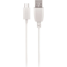 Maxlife Universāls Micro USB Fast Charge 3A Datu un Uzlādes Kabelis 1m Balts