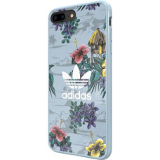 Adidas Floral Case Plastikāta Apvalks Priekš Apple iPhone X | XS Zils (EU Blister)