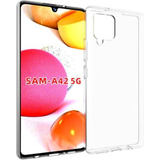 Fusion Ultra Back Case 1 mm Izturīgs Silikona Aizsargapvalks Priekš Samsung Galaxy A42 5G Caurspīdīgs