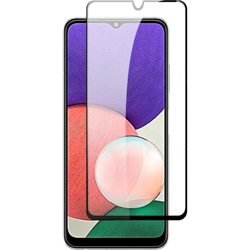 Fusion 5D glass aizsargstikls pilnam ekrānam Samsung A226 Galaxy A22 5G melns