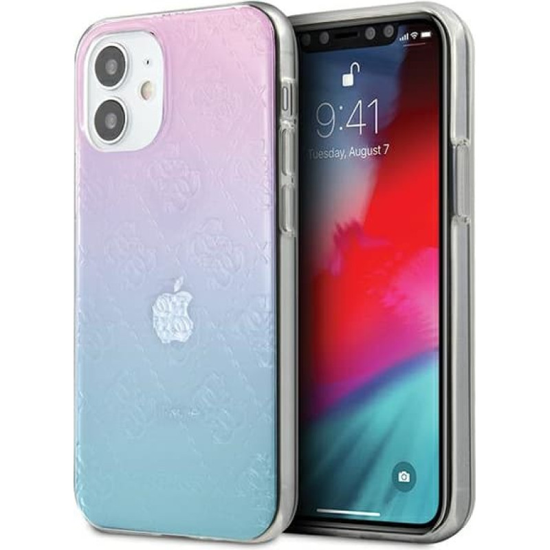 GUHCP12S3D4GGBP Guess 3D Raised Cover for iPhone 12 mini 5.4 Gradient Blue