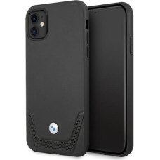 BMHCN61RSWPK BMW Signature Leather Lower Stripe Case for iPhone 11 Black