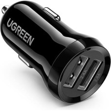 Ugreen 2x USB 24W 4,8 A (2x 2,4 A) car charger black (50875)