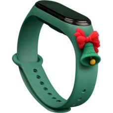 Fusion Xmas Bell siksniņa pulkstenim Xiaomi Mi Band 3 | 4 zaļš