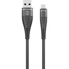 Forever Shark cable USB - microUSB 1,0 m 2A black