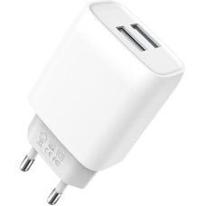 XO wall charger L57 2x USB 2,4A white