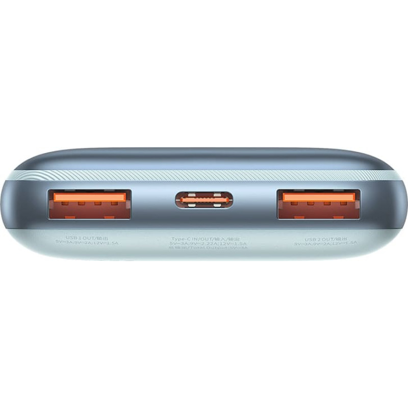 Baseus Bipow Pro powerbank 10000mAh 20W + USB 3A 0.3m cable blue (PPBD040103)