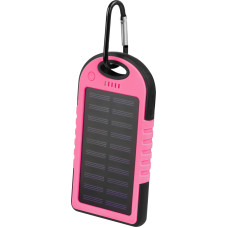 Setty solar power bank SPBS-05 5000 mAh pink