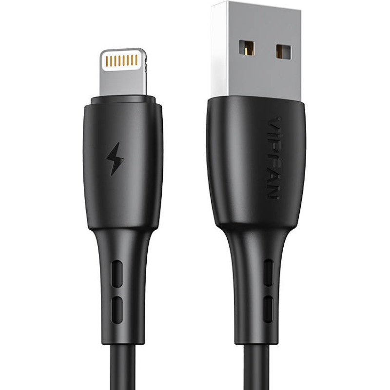 USB to Lightning cable Vipfan Racing X05, 3A, 2m (black)