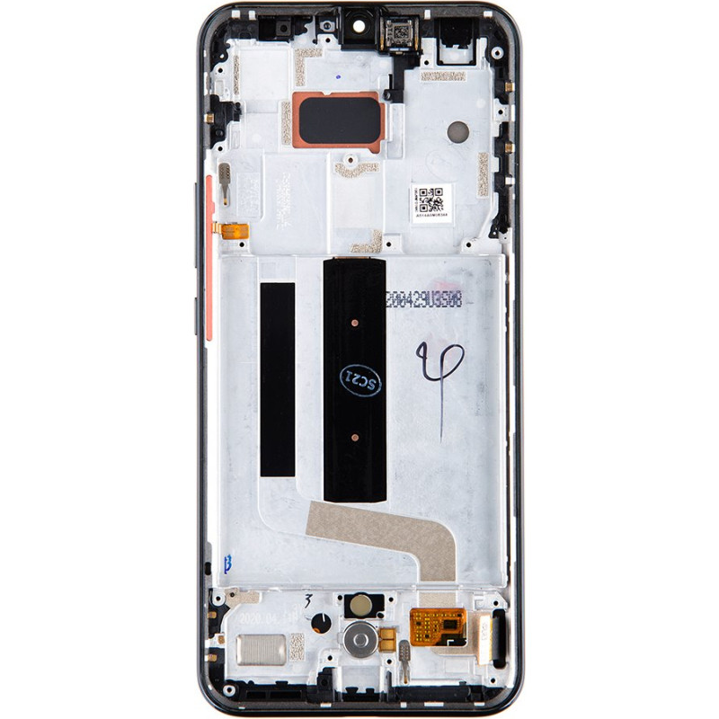 LCD Display + Touch Unit + Front Cover for Xiaomi Mi 10 Lite Gray (Service Pack)