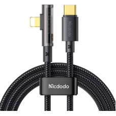 Mcdodo CA-3391 USB-C to Lightning Prism 90 degree cable, 1.8m (black)