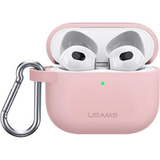 USAMS Etui ochronne do AirPods 3 silicon różowy|pink BH741AP03 (US-BH741)