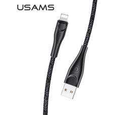 USAMS Kabel pleciony U41 lightning 2m 2A czarny|black SJ394USB01 (US-SJ394) Fast Charge