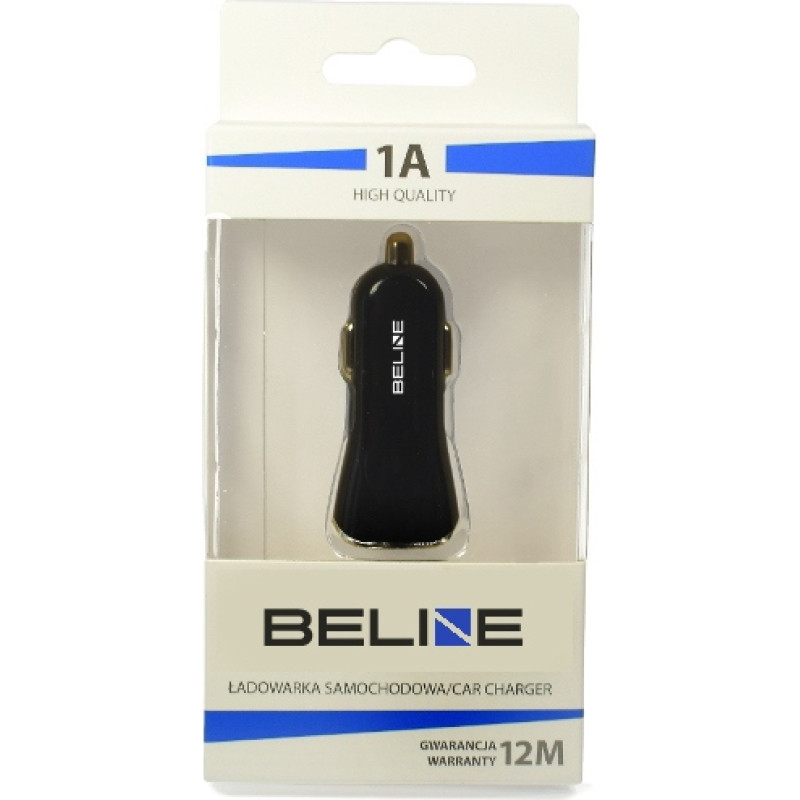 Beline Ład. sam. Beline 1xUSB 1A czarna|black (only head)