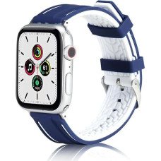 Beline pasek Apple Watch Solid Silicone 38|40|41mm granatowo-biały  navy|white