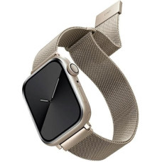 UNIQ pasek Dante Apple Watch Series 1|2|3|4|5|6|7|8|SE|SE2 38|40|41mm Stainless Steel starlight