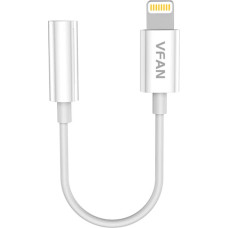 Cable Vipfan L07 Lightning to mini jack 3.5mm AUX, 10cm (white)