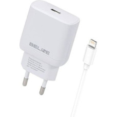 Beline Ładowarka sieciowa 30W GaN USB-C + kabel lightning, biała