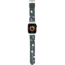 Hello Kitty Pasek HKAWMPSAPSK Apple Watch 38|40|41mm czarny|black strap Heads & Bows Pattern