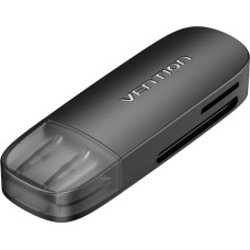 Vention 2-in-1 USB 2.0 A (SD+TF) Memory Card Reader Vention CLEB0 (black)