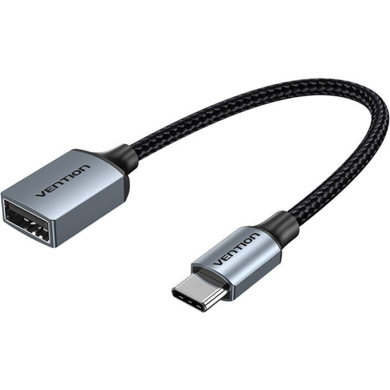 Vention USB-C 2.0 Male to USB-A Female OTG Cable Vention CCWHB 0.15m, Gray