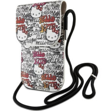 Hello Kitty Leather Tags Graffiti Cord bag - beige