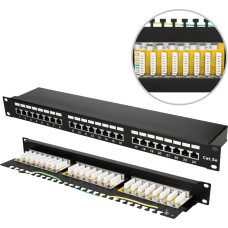 Extralink CAT5E STP V2 | Patchpanel | 24 porti