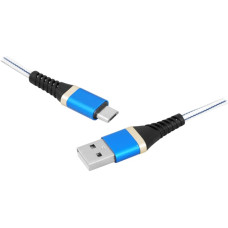 LTC PS USB - microUSB kabelis 1m, pīts, zils