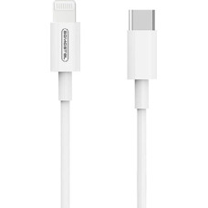 USB iPhone kabelis, 5 A, 18 W, Somostel SMS-BT10, 1,2 m, PD, USB-C - Lightning, balts.