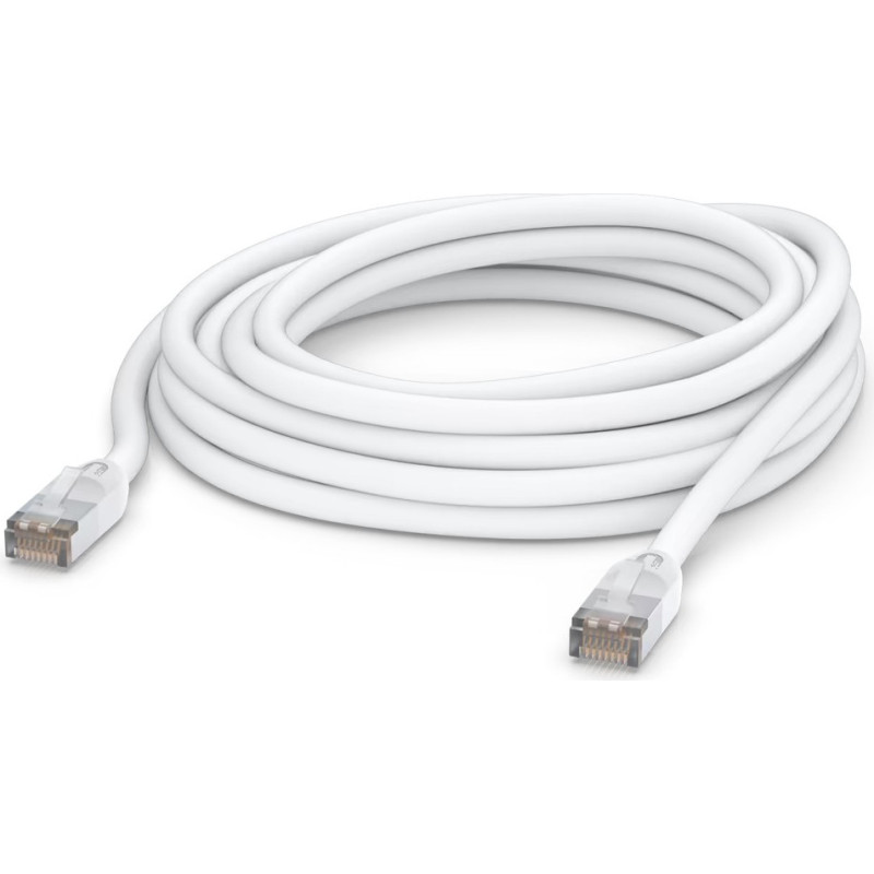 Ubiquiti UACC-Cable-Patch-Outdoor-8m-WH | LAN Patchcord | Āra, Cat.5e STP, 8m, balts