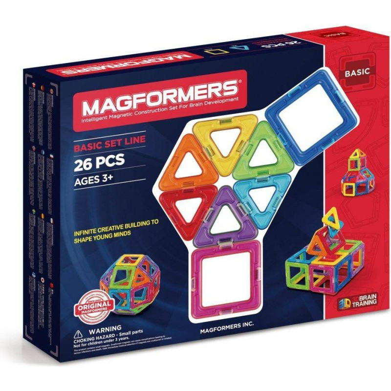 Magformers 26 Piece Magnetic Construction Set 701004